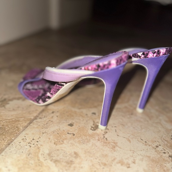 Jeffery Campbell Purple Snakeskin Heels - Picture 5 of 6